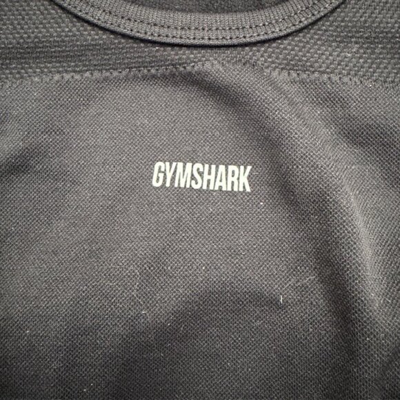 GYMSHARK Flex Sports Keyhole Long Sleeve Crop Top Black XS/Small - Picture 6 of 12